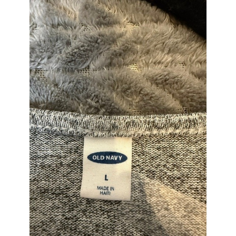 Old Navy Womens Heathered Gray Marl Knit Long Sleeve Crew Neck Top Large 0301 - Picture 3 of 3